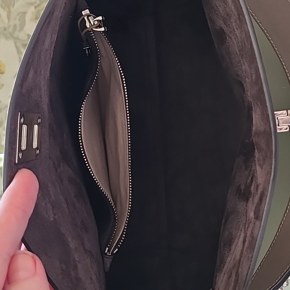 Michael Kors Collection Miranda Top Lock Shoulder Bag Large - Picture 8 of 8